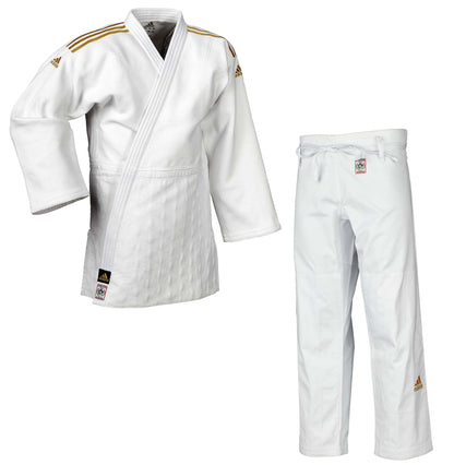 Judo Gi Adidas Club J350 White/ Gold